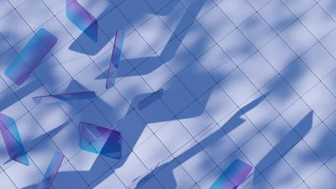 A rectangular shape, featuring four straight sides with opposite sides of equ Stock Illustration