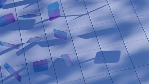 A rectangular shape, featuring four straight sides with opposite sides of equ Stock Illustration