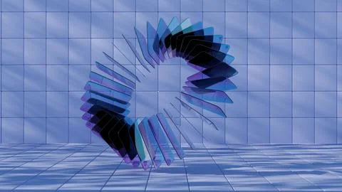 A rectangular shape, featuring four straight sides with opposite sides of equ Stock Illustration