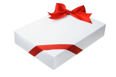 Rectangular shape gift box Stock Photos
