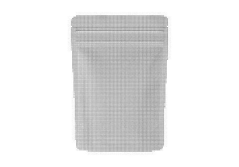Rectangular shape with rounded corners made of dots. Illustrazione stock