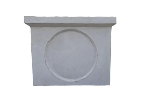 Rectangular shape Waterway placed on white background with clipping path. Stock Photos