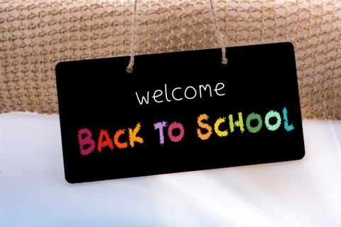 Rectangular shaped black notice board on white 写真素材