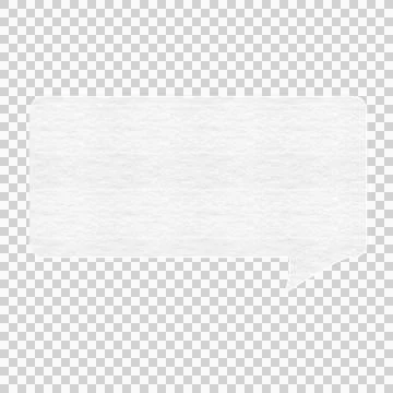 Rectangular shaped speech bubble Illustrazione stock