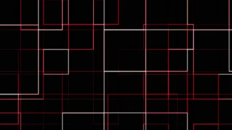 Rectangular shapes and lines moving in space Stock Footage 156482335