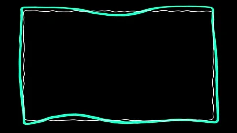 Rectangular shapes on a black background. Lines like hand drawn Stock Footage 296753512