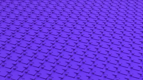 Rectangular shapes is blue. Abstract futuristic metal, alien material pattern Stock Footage 230107397