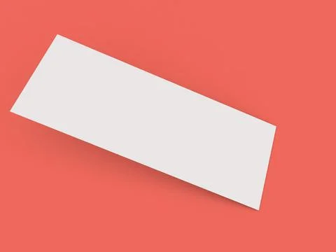 Rectangular sheet of plain paper is positioned at an angle against a bright c Stock Illustration