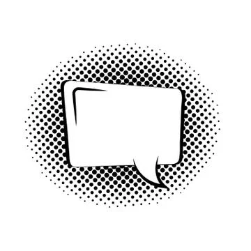 Rectangular Speech Bubble flat icon vector isolated. 스톡 일러스트