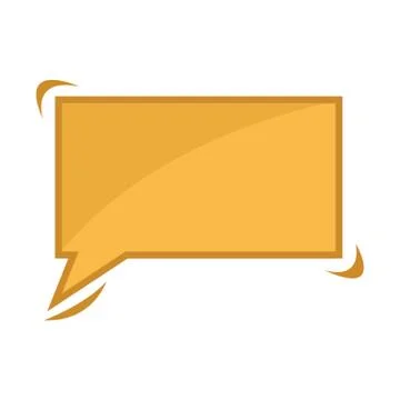 Rectangular Speech Bubble Illustrazione stock
