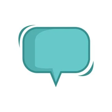 Rectangular Speech Bubble Illustrazione stock