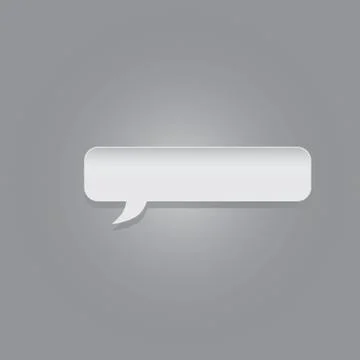 Rectangular Speech Bubble Illustrazione stock