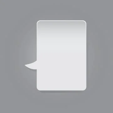 Rectangular Speech Bubble Illustrazione stock