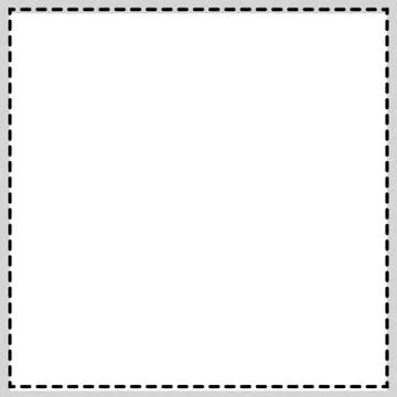 Rectangular, square photo frame. Newspaper, classified ad background and bord Stock Illustration