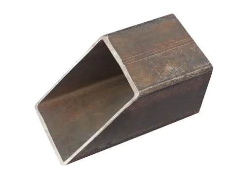 Rectangular steel pipe Stock Photos