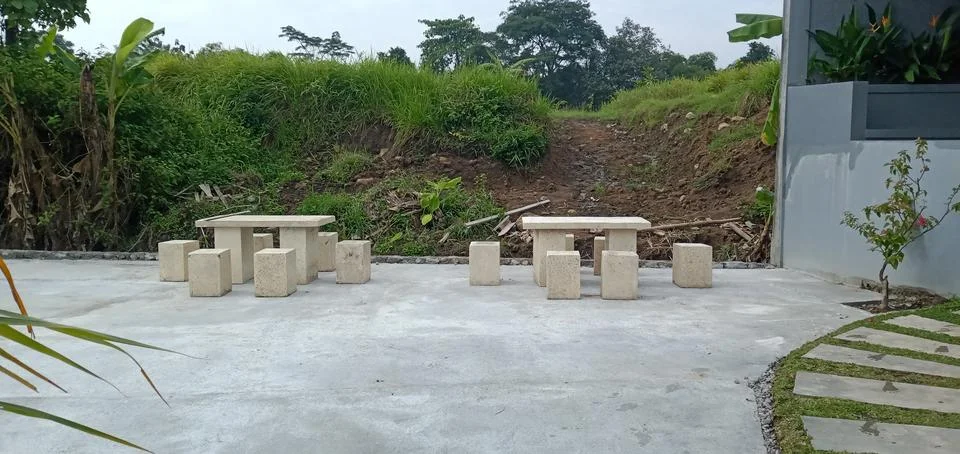 A Rectangular Stone Path Stock Photos