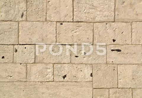 Rectangular stone wall Stock Photos