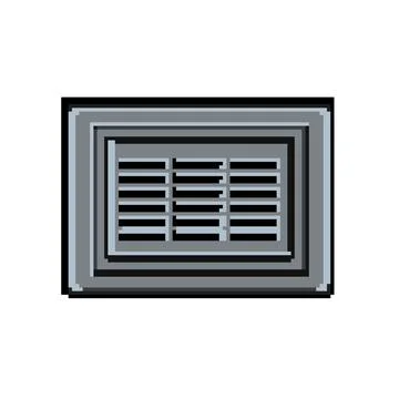 Rectangular street drain grate managing water flow Stock Illustration