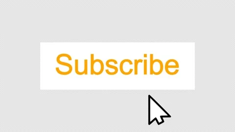 Rectangular Subscribe Button Animation, Orange and White 스톡 동영상 220978711