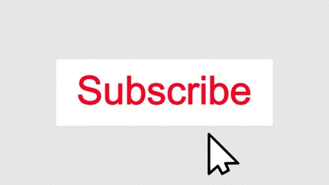 Rectangular Subscribe Button Animation, Red and White Stock Footage 220978963