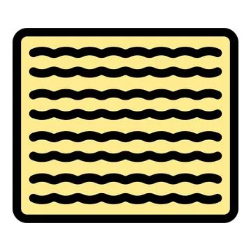 Rectangular surface showing wavy lines pattern filling entire area Illustrazione stock
