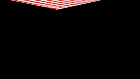 Rectangular tablecloth with red checkered pattern Stock Footage 69779563