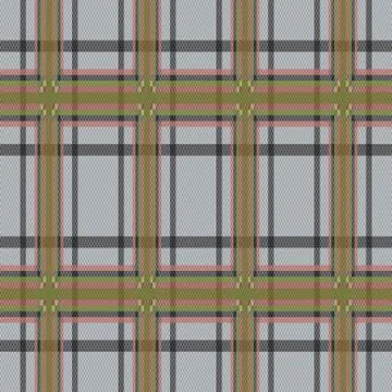 Rectangular tartan brown and gray fabric seamless texture Stock Illustration