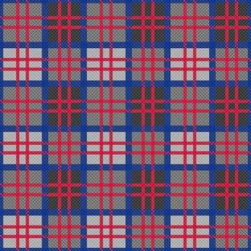 Rectangular tartan seamless texture mainly in gray blue hues Stock Illustration