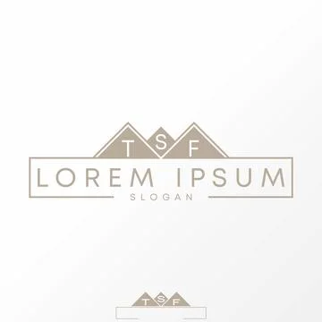 Rectangular template with 3 triangle. Related to business industrial modern Stock Illustration