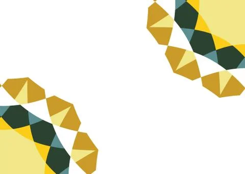 Rectangular template with vector geometric abstract pattern Illustrazione stock