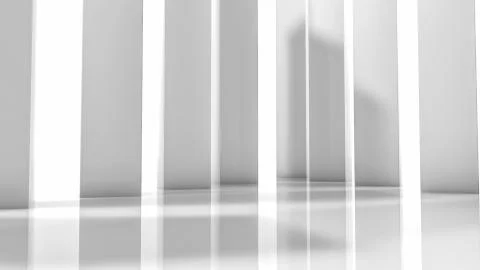 Rectangular three-dimensional columns. abstract illustration. 3d render イラスト素材