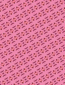 Rectangular tower-form texture outline tile texture in bubblegum, raspberry, dar Stock Illustration