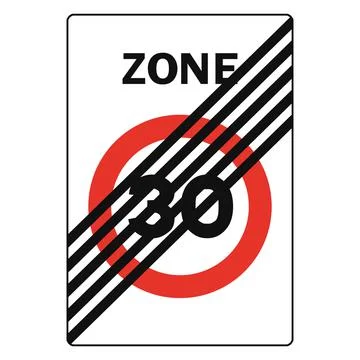 Rectangular traffic signal in white and red, isolated on white background. En Stock Illustration