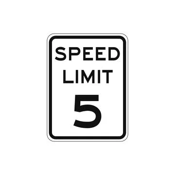 Rectangular traffic signal with white background and text in black, isolated  Stock Illustration