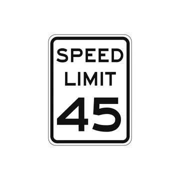 Rectangular traffic signal with white background and text in black, isolated  Illustrazione stock