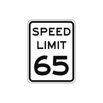 Rectangular traffic signal with white background and text in black, isolated  Stock Illustration