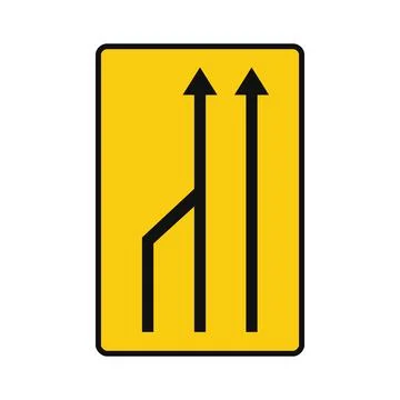 Rectangular traffic signal in yellow and black, isolated on white background. Ilustração Stock