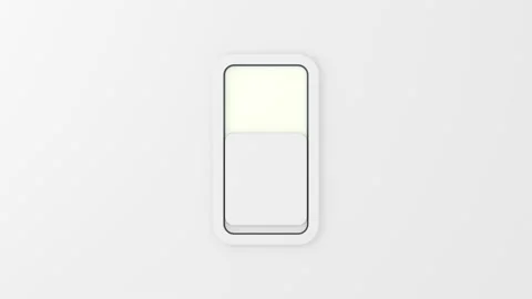 Rectangular vertical switch button Stock Footage 153088125