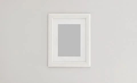Rectangular vertical white frame Stock Photos