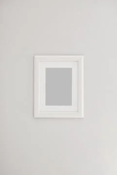 Rectangular vertical white frame Stock Photos