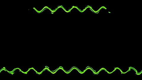 Rectangular wavy appearing and disappearing horizontal frame with shapes of.. Stock Footage 270315898