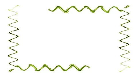 Rectangular wavy appearing and disappearing horizontal frame with shapes of.. 스톡 동영상 270315938