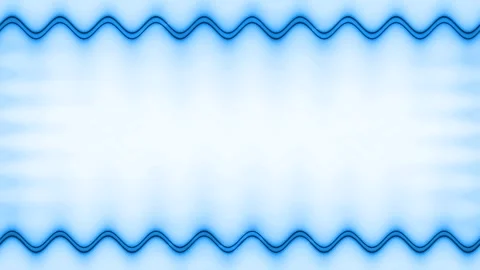 Rectangular wavy colorful neon glowing blue square horizontal frame on whit.. Stock Footage 270314769