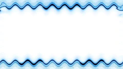 Rectangular wavy colorful neon glowing blue square horizontal frame on whit.. 動画素材 270314890