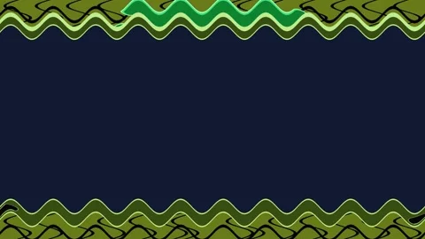 Rectangular wavy dark blue with black lines horizontal frame for dark scree.. 스톡 동영상 270315710