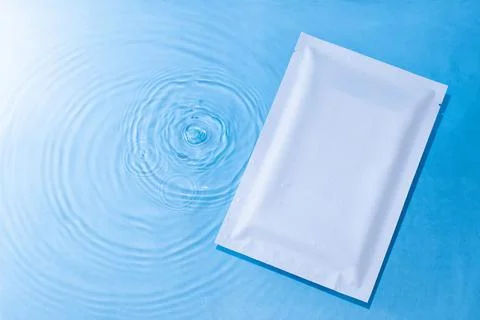 Rectangular white cosmetic packaging with place for text Stock Photos