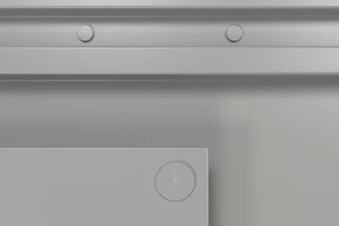 Rectangular white plate texture with rivets Stock Illustration