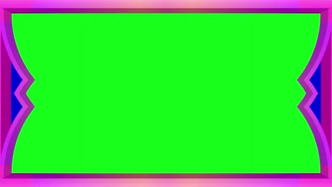 Rectangular whole screen colorful, glowing pink frame, horizontal frame on .. Stock Footage 270315458