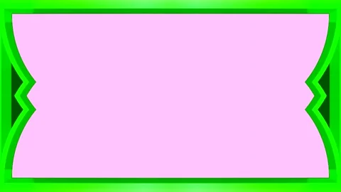 Rectangular whole screen colorful, glowing green frame, horizontal frame on.. Vídeos de archivo 270315461