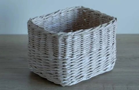Rectangular Wicker Basket Stock Photos